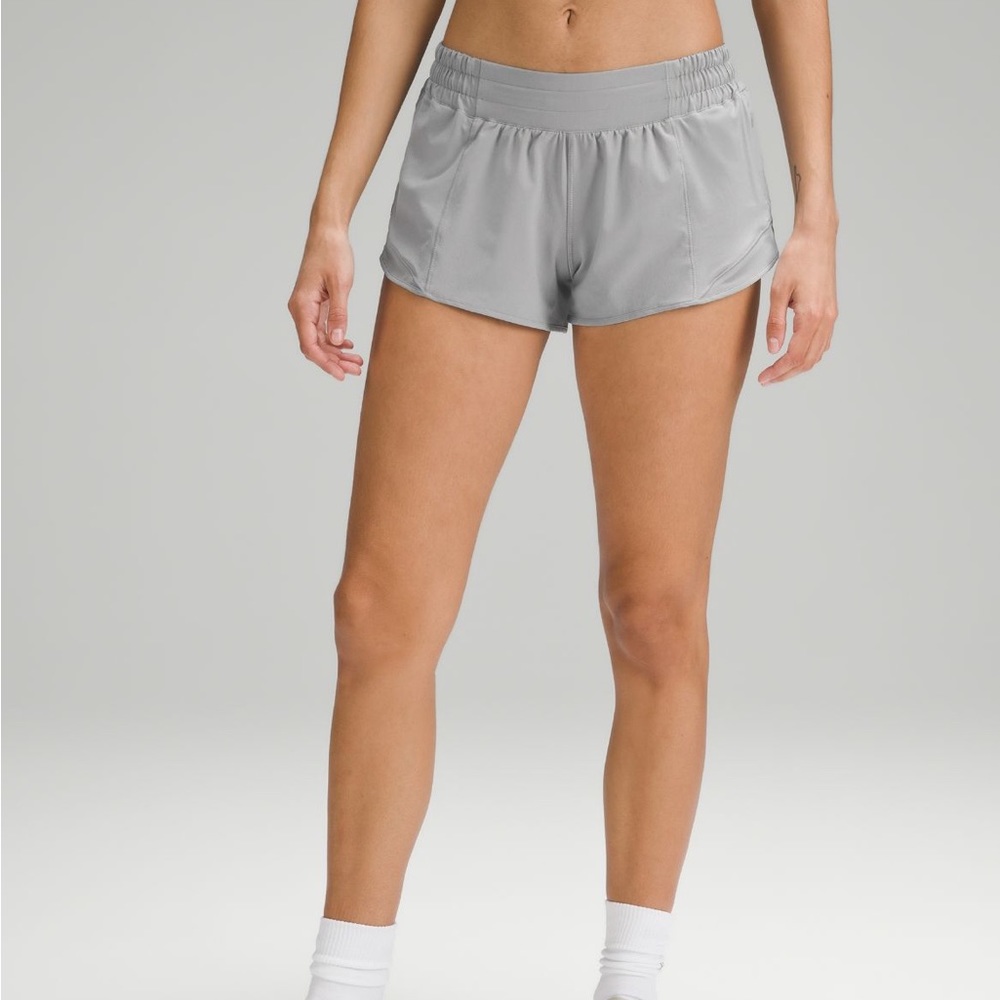LULULEMON RHINO GREY HOTTY HOT SHORTS 2.5 - Picture 4 of 4